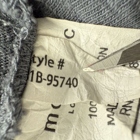 Mododoc Los Angeles Women's Jogger Pants Side Ties Embroidered Gray Size S - Picture 7 of 12